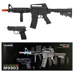 UKARMS M9903 Spring Powered Airsoft M4 Rifle and Pistol Combo