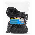 100-pc. 9" Black Ball Bungees - Heavy Duty Canopy Tent Tarp Fasteners