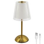 FarPoint USB Type-C Rechargeable Golden Celeste Dimmable LED Lamp with Touch Sensor