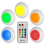 i-Zoom 5-pc. Wireless LED Color Changing Accent Light Set with Remote Control