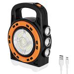 i-Zoom 300 Lumens Solar & USB Rechargeable Super Bright LED Emergency Light - Assorted Colors