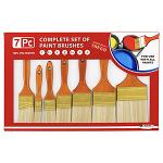 7-pc. Polyester Paint Brush Kit with Smooth Finish Bristles