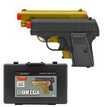 Omega Dual Secret Agent Spy Airsoft Spring Powered Handgun Kit - Golden Black - M222GB