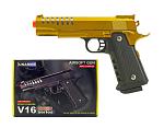 UKArms V16 Spring Powered Airsoft Pistol - Golden