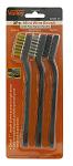 3-Piece Mini Brass, Steel, and Nylon Wire Brush Set - Valley Tools