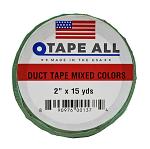 2" x 15 Yards Duct Tape Mixed Colors - Tape All