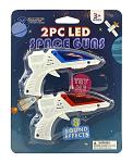 2-Pack Light-Up LED Space Sound Guns - Diamond Visions