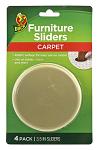 4 - pk. Duck Brand Furniture Sliders for Carpet