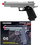 G6 Spring Airsoft Pistol - Silver
