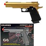 G6 Spring Airsoft Pistol - Gold