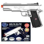 Colt Delta Elite Spring Airsoft Hand Gun - Silver