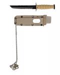 6" Necklace Tactical Knife - Tan