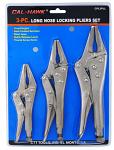 3-pc. Long Nose Locking Pliers Set