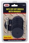 10-pc. 1-1/2" Cut-Off Wheels with Mandrel