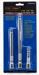3-pc. 3/8" Drive Wobble Extension Bar Set