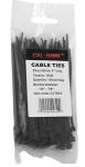 100-pc. 4" Black Zip Cable Ties