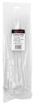 100-pc. 10" White Zip Cable Ties