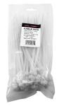 100-pc. 7" White Zip Cable Ties