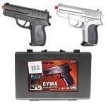 Dual P.618 Spring Airsoft Hand Guns