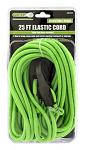 25' Elastic Bungee Cord with Adjustable Hooks - Comes in Assorted Colors