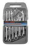 9 Piece Metric Combination Wrench Set - Cal-Hawk - CCW09M