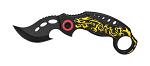 5" Spring Assisted Dragon Folding Knife - Golden
