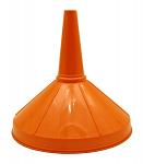8" Orange General Purpose Wide Mouth Plastic Funnel - IIT