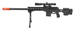 UKARMS P2589 Spring Powered Airsoft Sniper Rifle w/ Scope & Bipod - Black