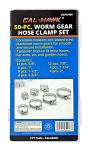 50 PC Worm Gear Hose Clamp Set - Cal-Hawk CAPAH50
