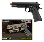 P2003A Spring Powered Airsoft Handgun - Black