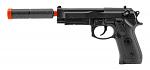 Replica CIA Operative Surpressed Tactical Air Sport Spring Powered Airsoft Handgun - Black