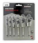6 - pc. Wood Boring Stubby Auger Bit Set - True Power