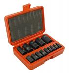 14 - pc. Female Impact Star Socket Set with Storage Case - Cal-Hawk