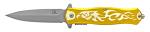 4.75" Falcon Spring Assisted Folding Knife - Yellow