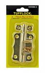 3" Tufflock Brass Plated Barrel Bolt Hardware - Valley Industries HARDBB-3