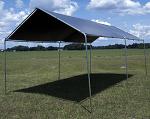 Lost Woods 10' x 20' Car Port Canopy Kit (12' x 20' Silver Tarp)