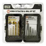 10 - pc. Screw Extractor and Drill Bit Set