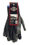 B & G Nitrile Dipped Gardening Work Gloves - Black