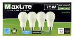 4 pk. A19 LED Light Bulbs - 1100 Lumens - 5000k