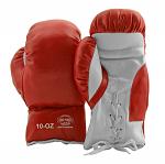 10oz. Traditional Red Boxing Gloves - Last Punch