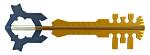 33.25" Video Game Key Sword - Golden