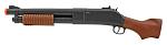 Vigor Replica Scale Pump Action Spring Powered Airsoft Shotgun - Faux Wood