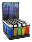 50 pc. Store Front Lighters Counter Top Display for Re-Sale - Assorted Colors