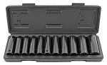 12 pc. 1/2" Drive SAE Deep Impact Socket Set - Black Bull
