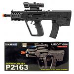 P2163 Spring Powered Airsoft Gun - Black