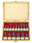 15 - pc. Tungsten Carbide Router Bits Set