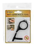 Anti-Germ Multi-Tool Key for Anti-Microbial No Contact Task Distancing Assistance
