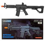 UK Arms P2209 M4 Quad RIS Spring Powered Airsoft Assault Rifle with Adjustable Stock