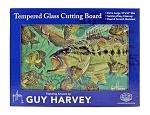 16" x 12" Guy Harvey Tempered Glass Cutting Board - Big Mouth Bass