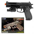 P2220 Spring Powered Airsoft Handgun - Black